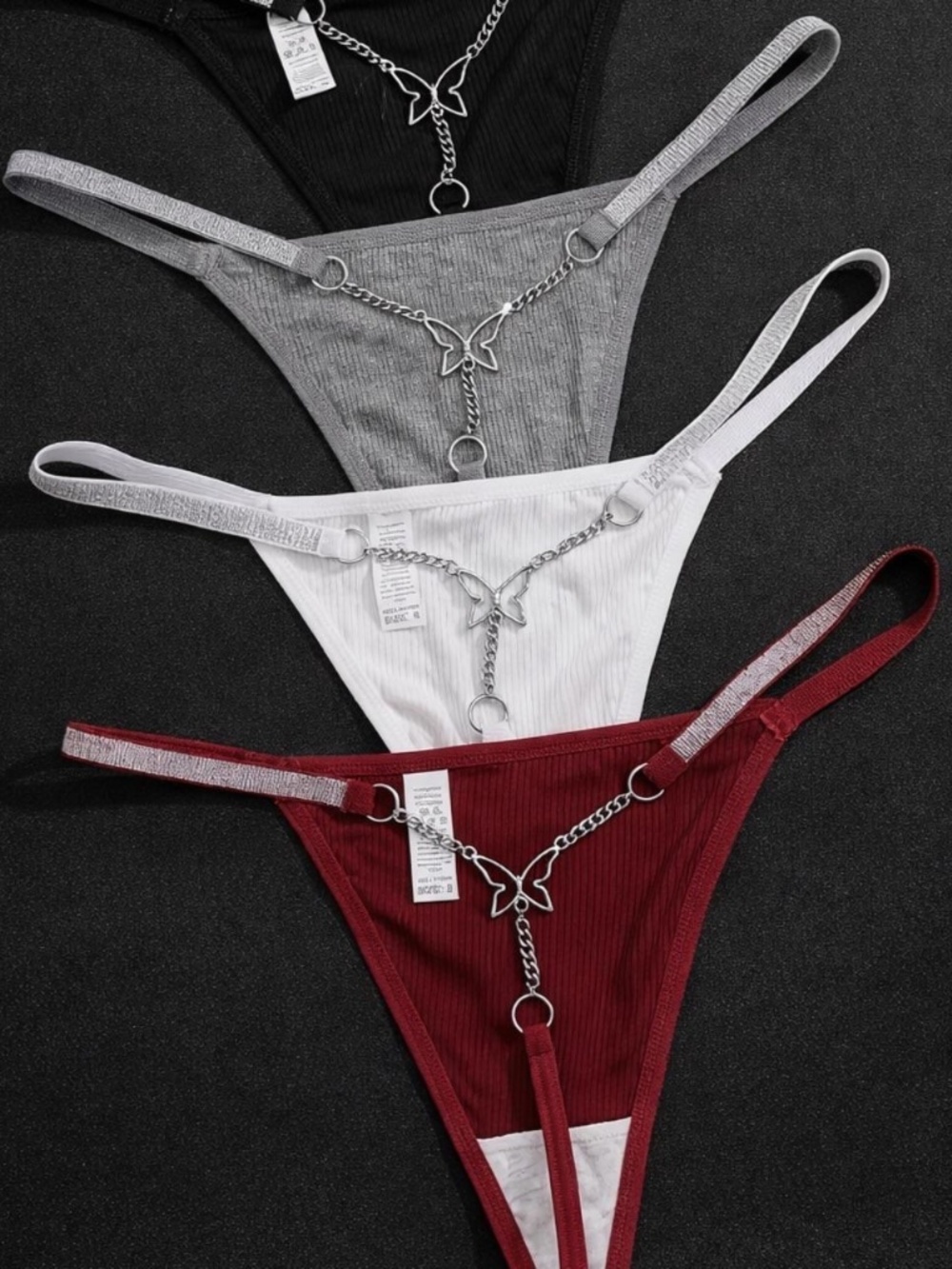 4 pack g string thong pantie set